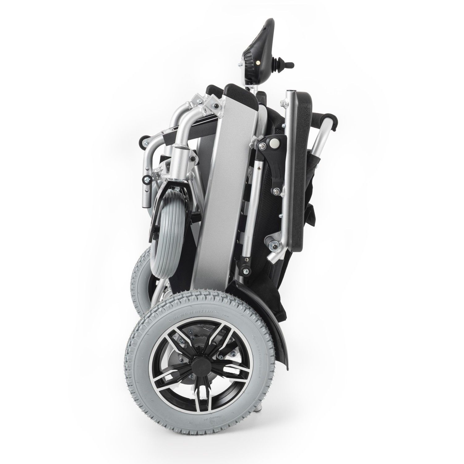 Kiralık Lityum Pilli Hafif Akülü Tekerlekli Sandalye 3 Katlanabilir akülü sandalyenin kompakt hali