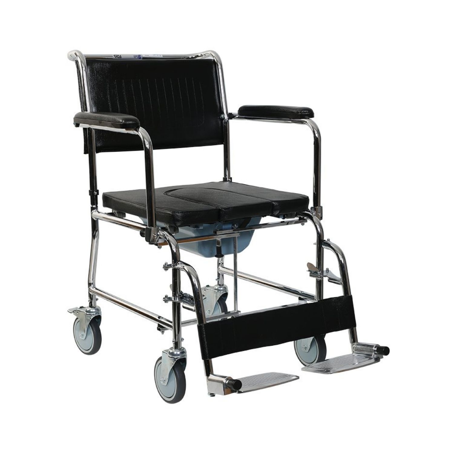 Kiralık Tuvalet Tekerlekli Sandalyesi 2 Hasta tuvalet sandalyesinin çıkarılabilir kovası